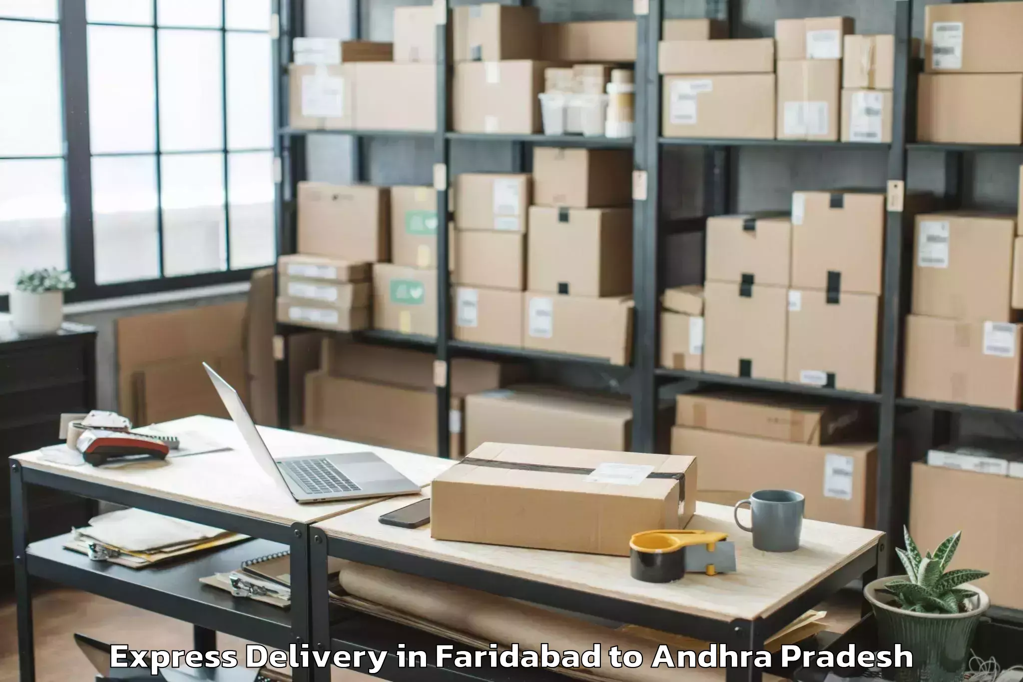 Expert Faridabad to Bondapalli Express Delivery